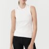 ST. AGNI Organic Cotton Layered Tank - White | Singlets