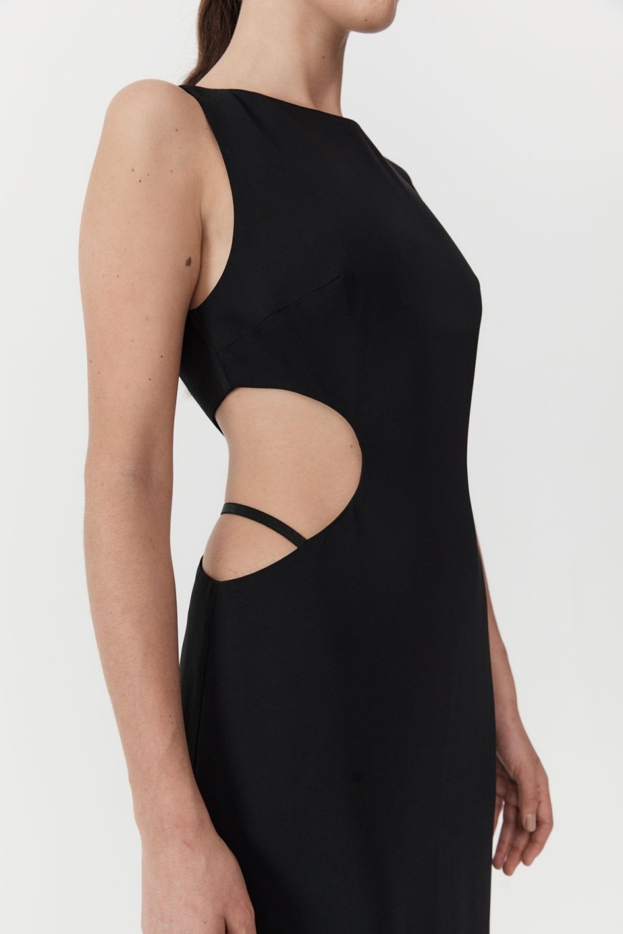 ST. AGNI Arc Cut Out Dress - Black | Dresses