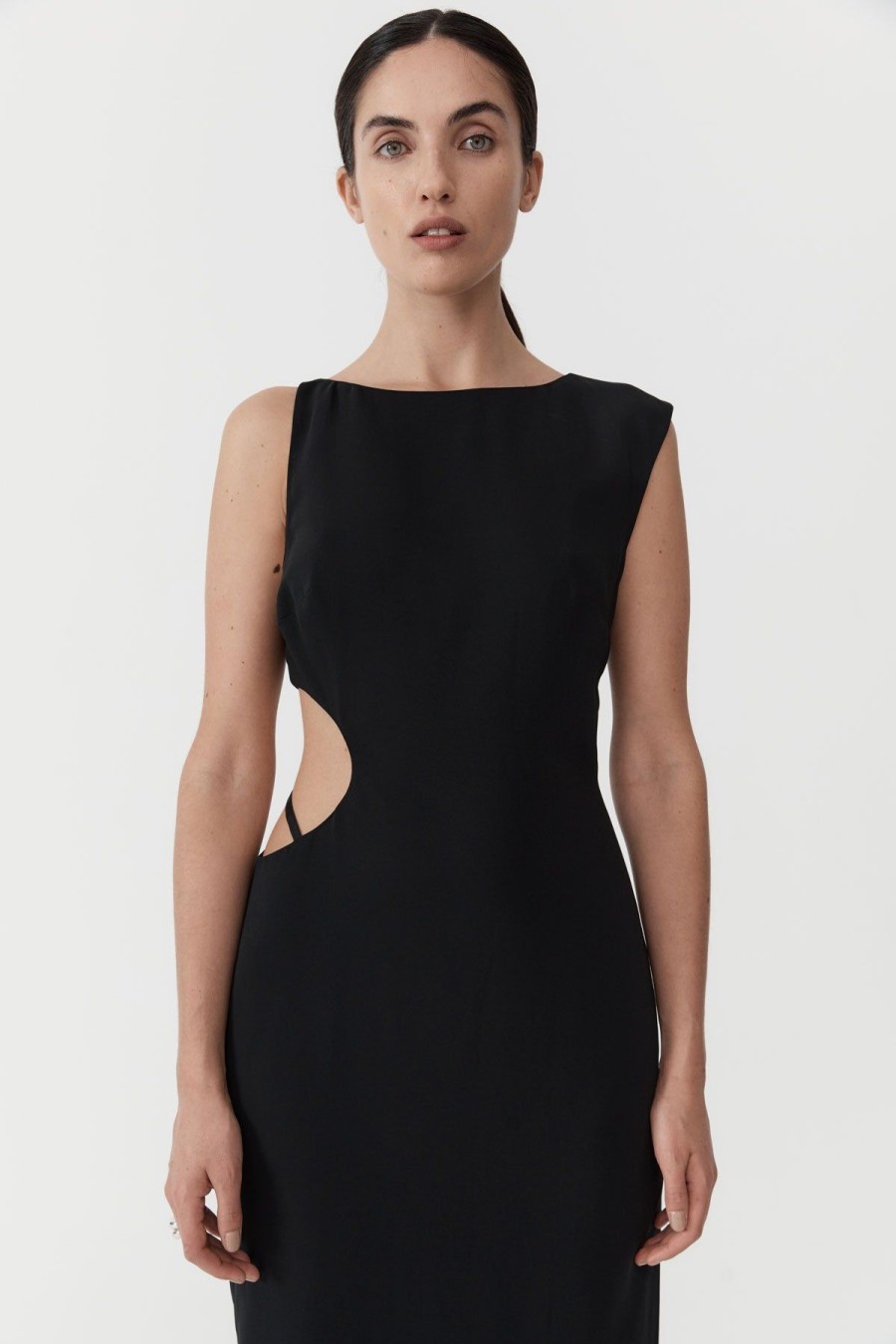 ST. AGNI Arc Cut Out Dress - Black | Dresses