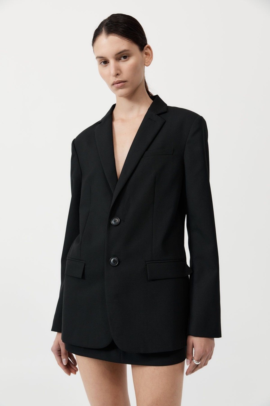 ST. AGNI Carter Blazer - Black | Jackets