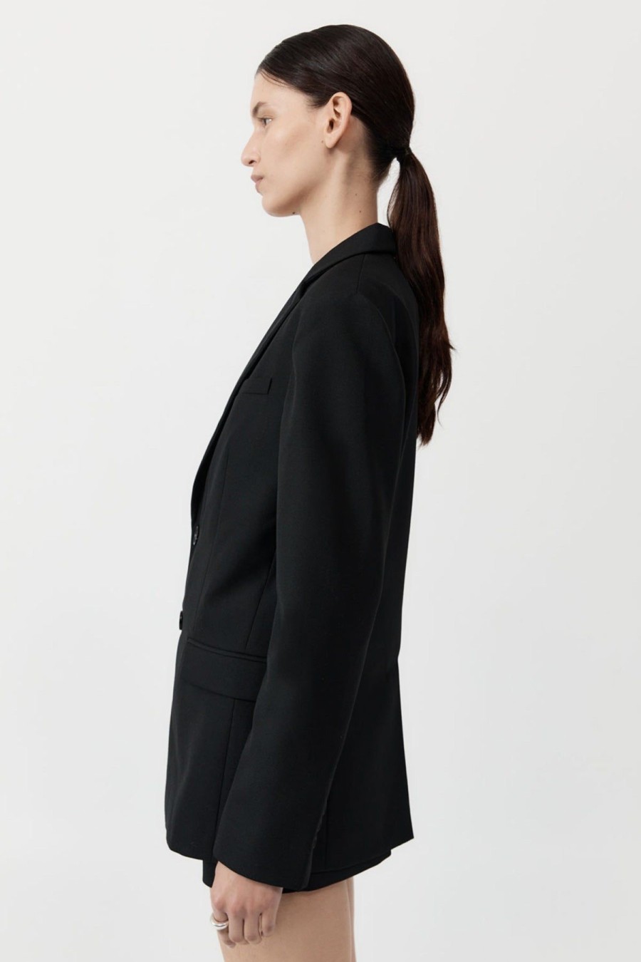 ST. AGNI Carter Blazer - Black | Jackets