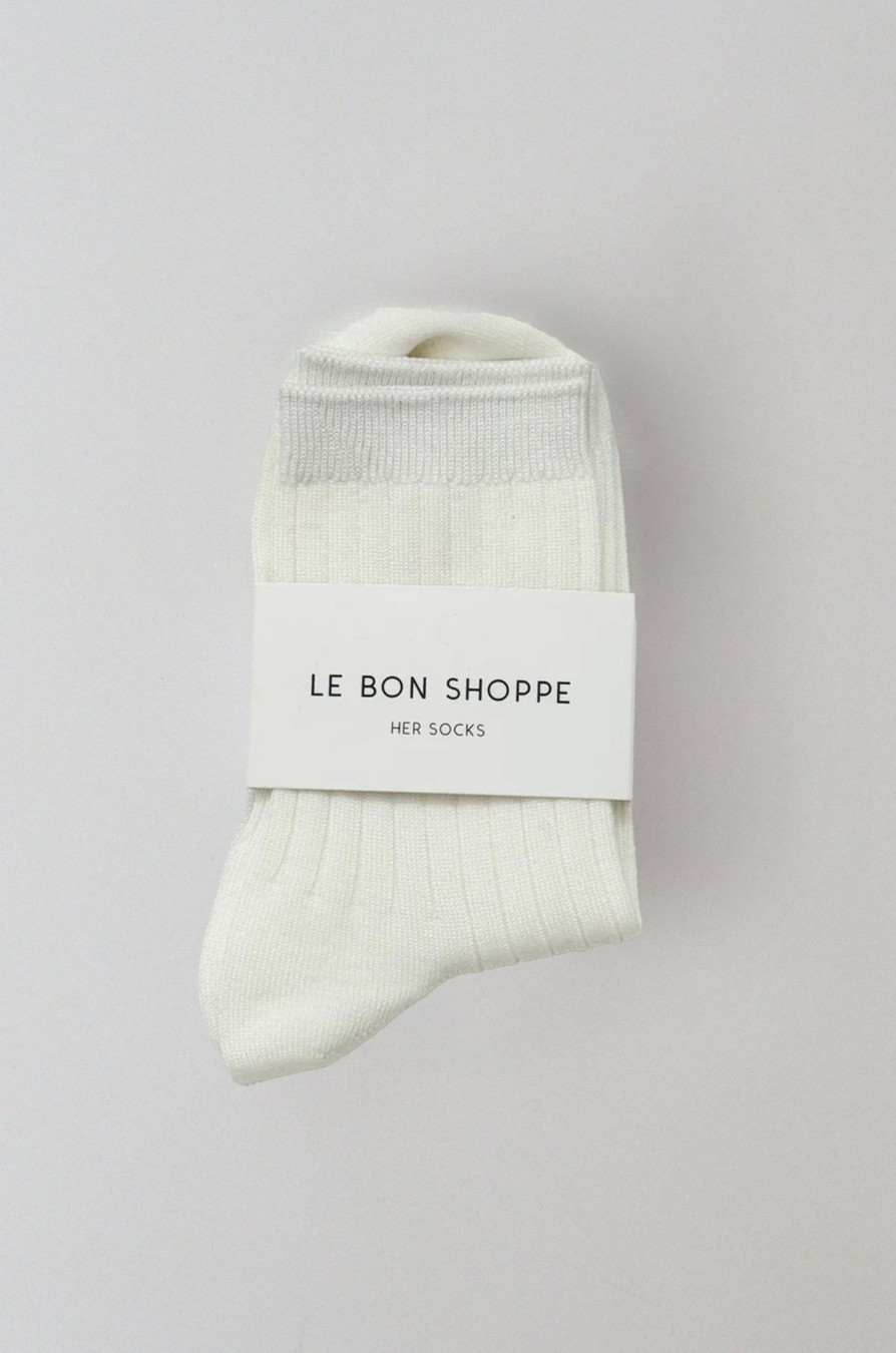 ST. AGNI Her Socks - White - By Le Bon | Socks