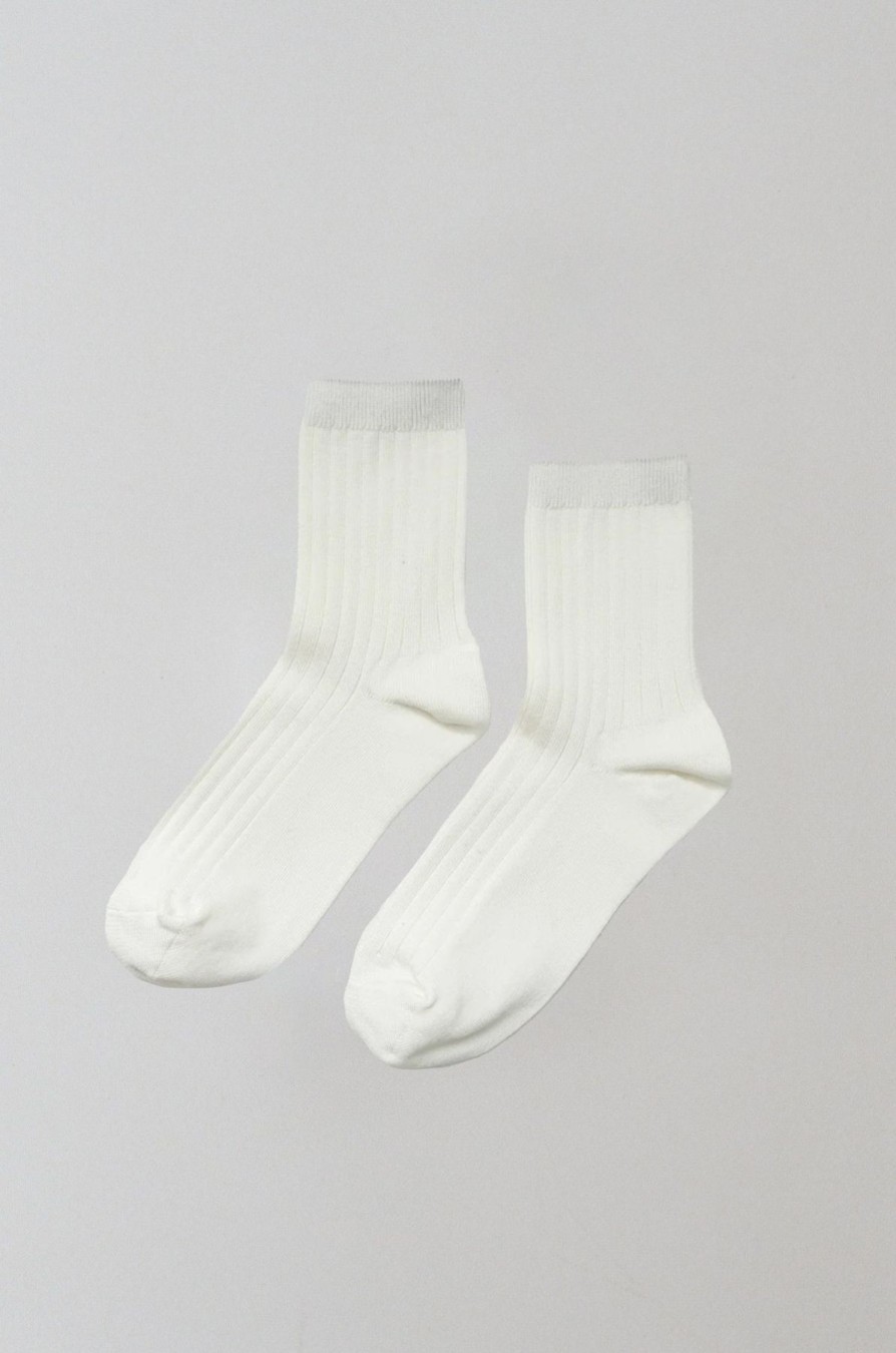 ST. AGNI Her Socks - White - By Le Bon | Socks