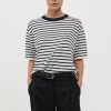 ST. AGNI Copain Knit Tee - Brenton Stripe | Basics