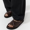 ST. AGNI Fold Detail Slide - Chocolate | Slides