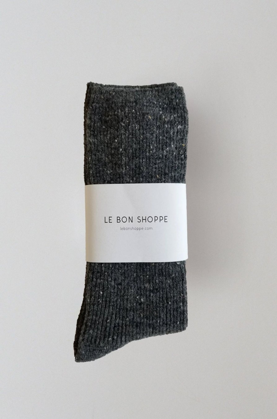 ST. AGNI Snow Socks By Le Bon - Charcoal | Socks