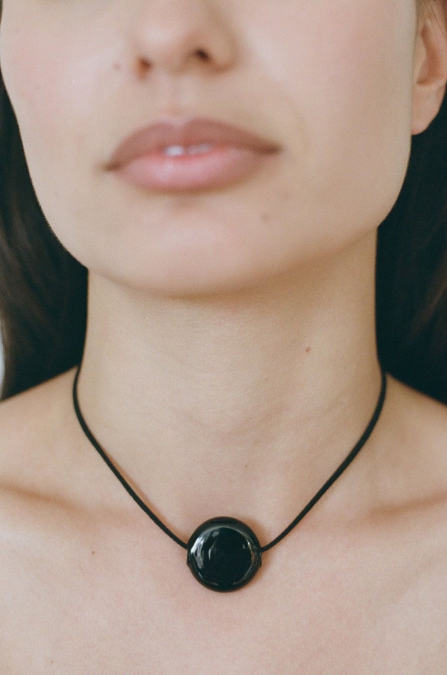 ST. AGNI Heures Necklace - Black - By Ayllón | Jewellery