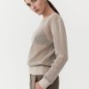 ST. AGNI Mesh Long Sleeve Top - Aloe | Jumpers