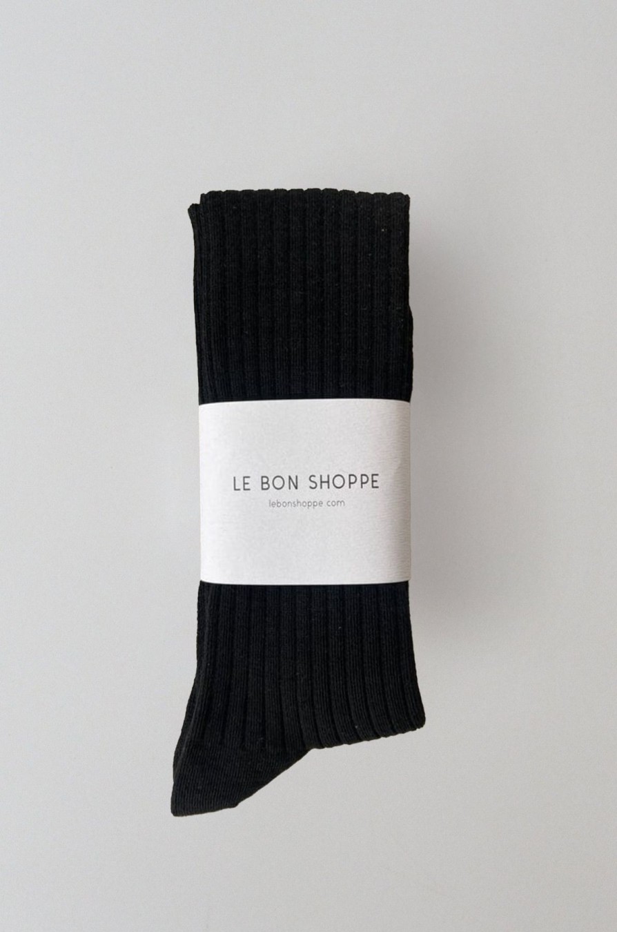 ST. AGNI Schoolgirl Socks - Black - By Le Bon | Socks