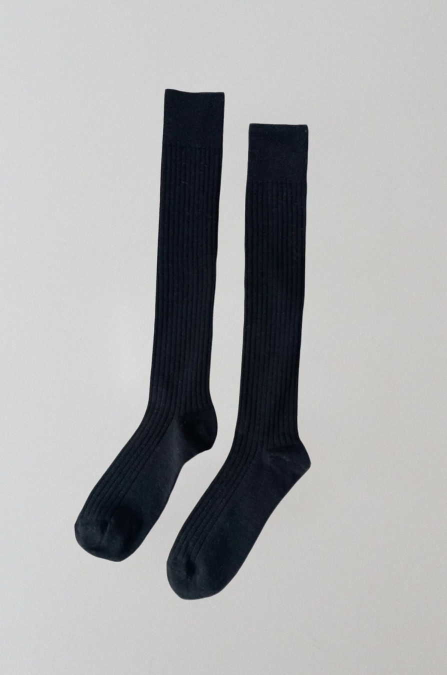 ST. AGNI Schoolgirl Socks - Black - By Le Bon | Socks