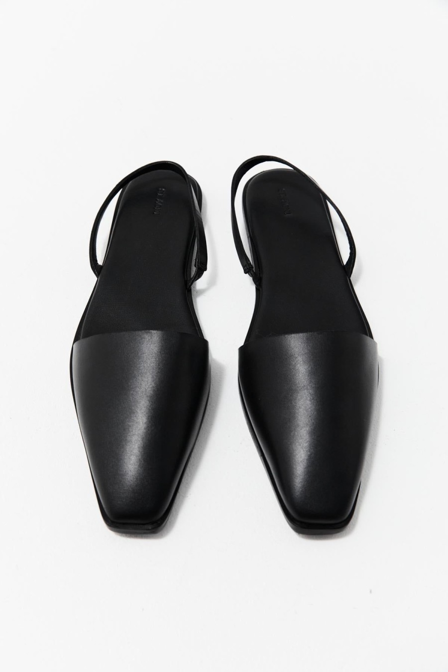 ST. AGNI Sling Back Flat - Black | Flats