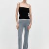 ST. AGNI Low Waist Knit Pants - Grey Marle | Pants