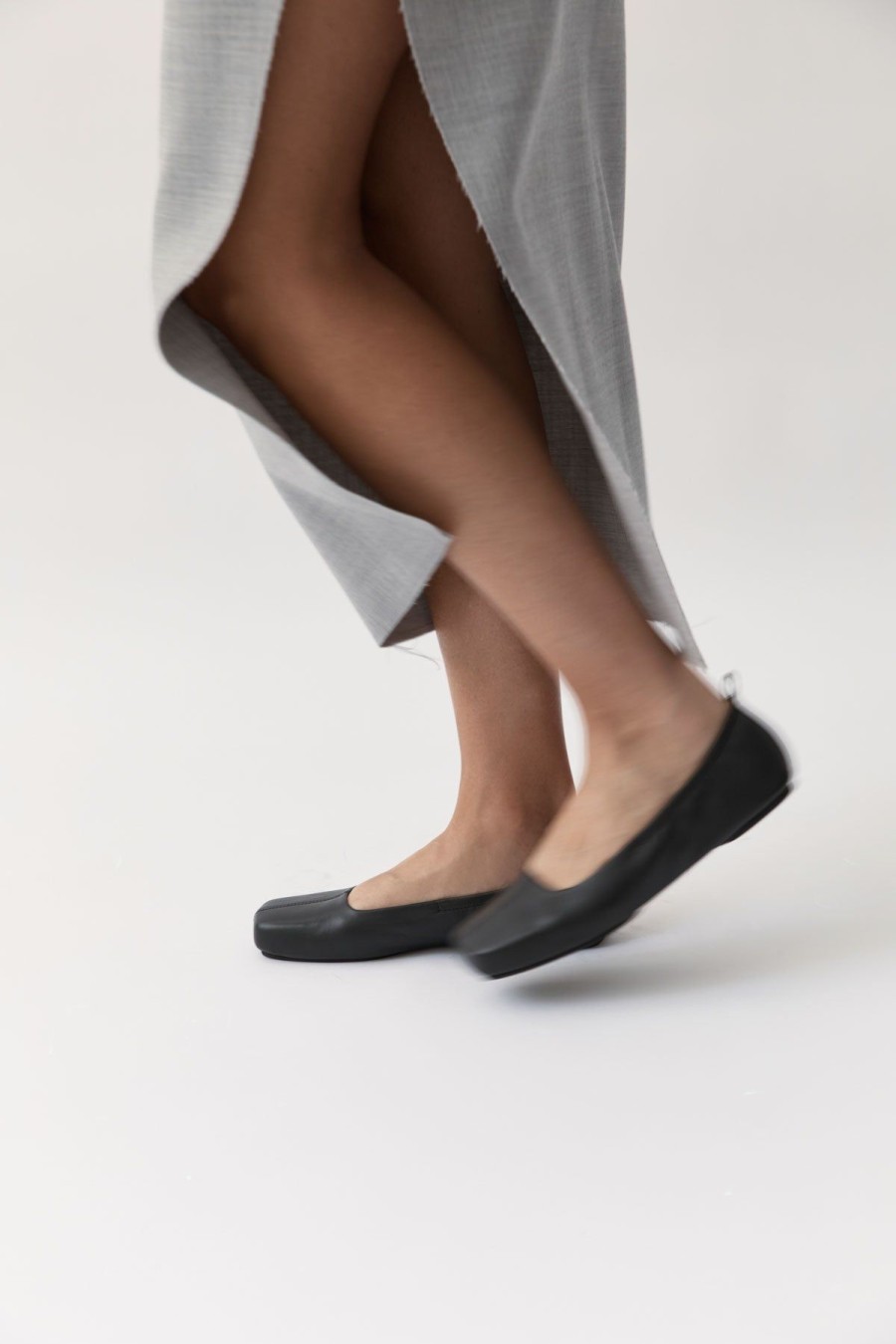 ST. AGNI Ballet Flat - Black | Flats