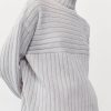 ST. AGNI Mock Neck Rib Knit Jumper - Soft Grey | Jumpers