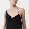 ST. AGNI Asymm Drape Top - Washed Black | Tops