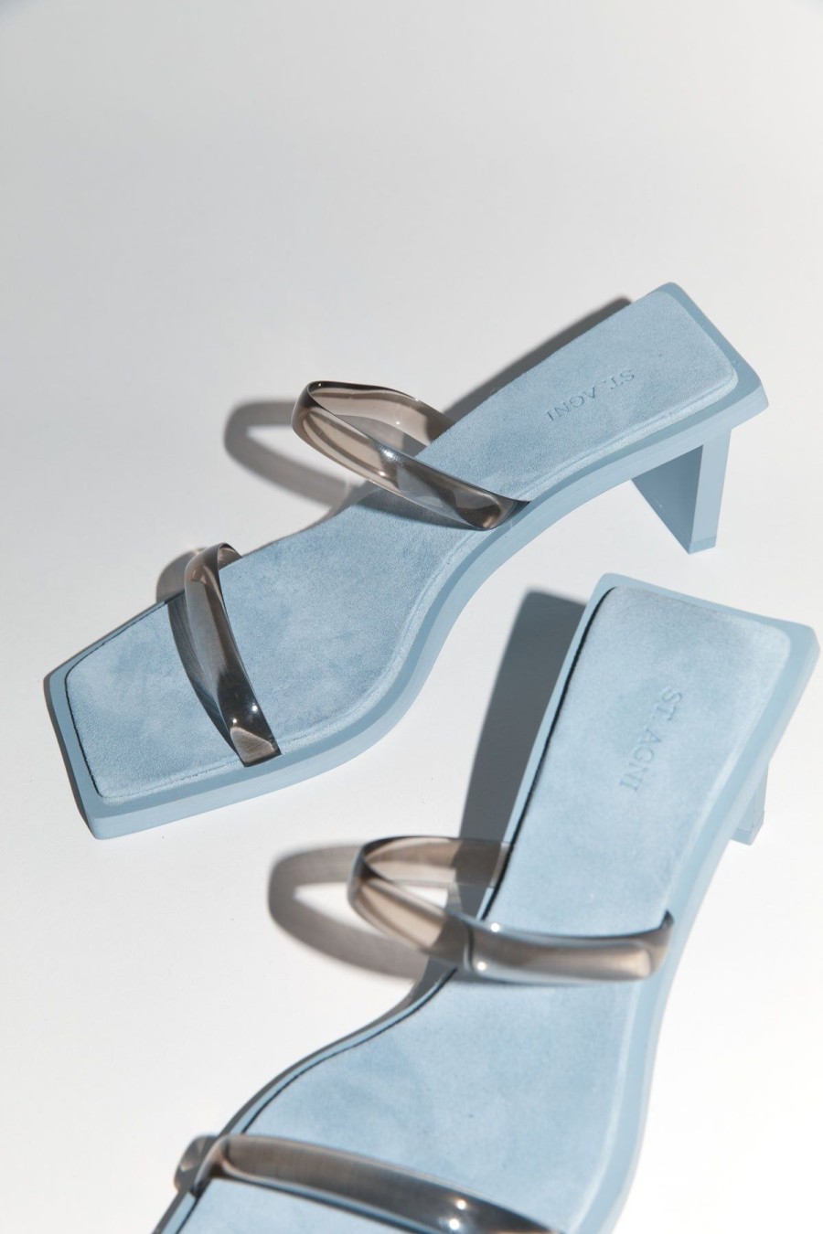 ST. AGNI Transparent Heel - Slate | Heels