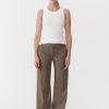 ST. AGNI 90s Panelled Pants - Kelp | Pants