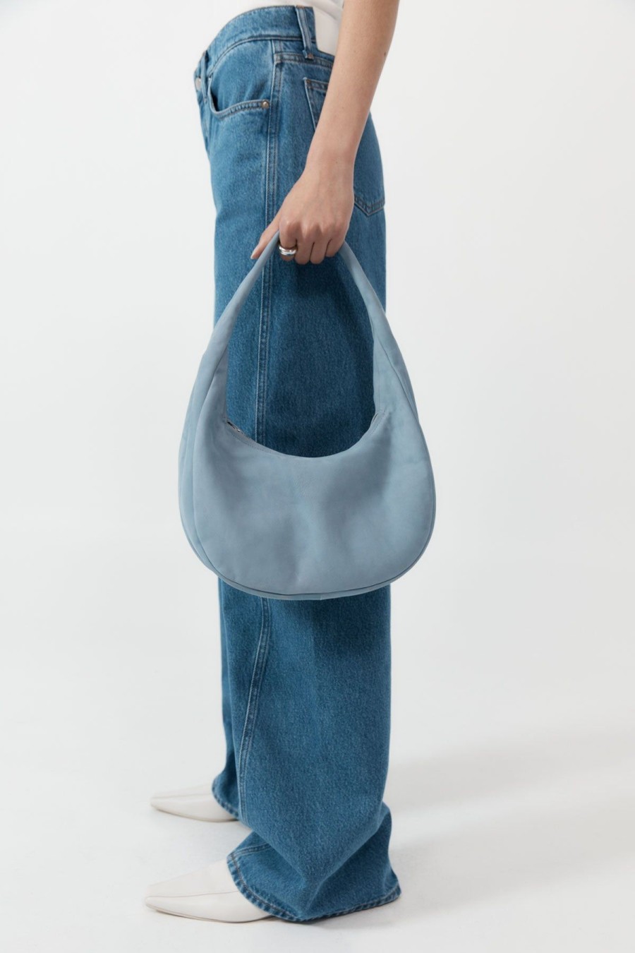 ST. AGNI PRE-ORDER: Oval Mini Bag - Stone Blue | Bags