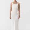 ST. AGNI Linen Bias Maxi Dress - Ivory | Tailoring