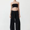 ST. AGNI Fold Trousers - Black | Pants