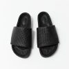 ST. AGNI Woven Everyday Flatform Slide - Black | Slides