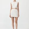 ST. AGNI Clip Buckle Mini Dress - Off White | Dresses