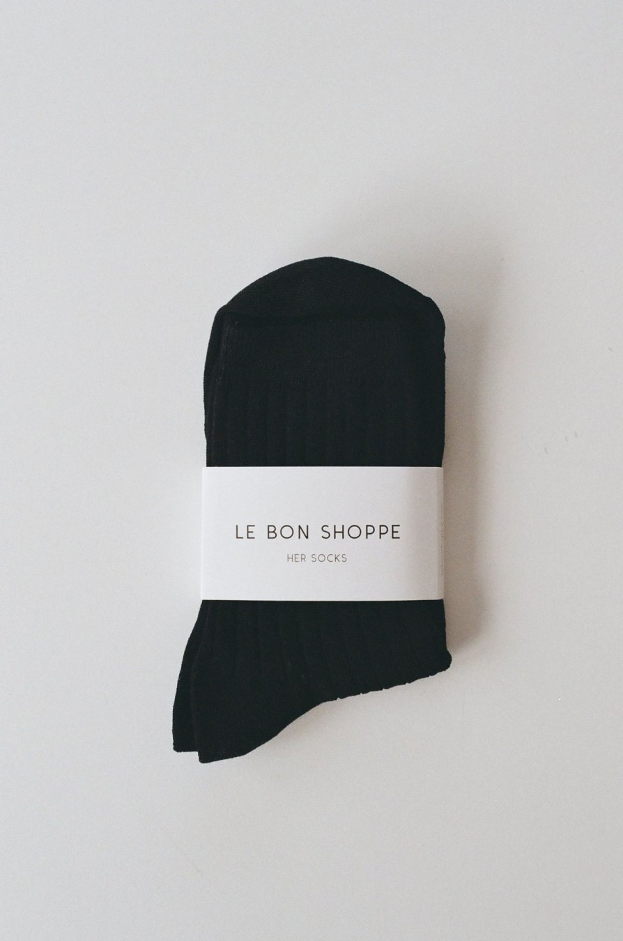 ST. AGNI Her Socks By Le Bon - Black | Socks