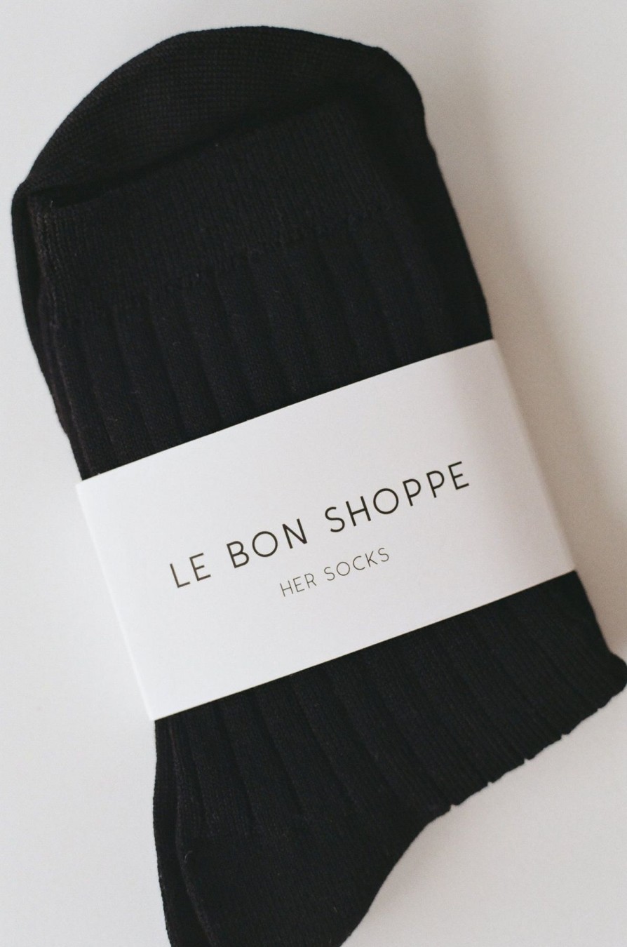 ST. AGNI Her Socks By Le Bon - Black | Socks