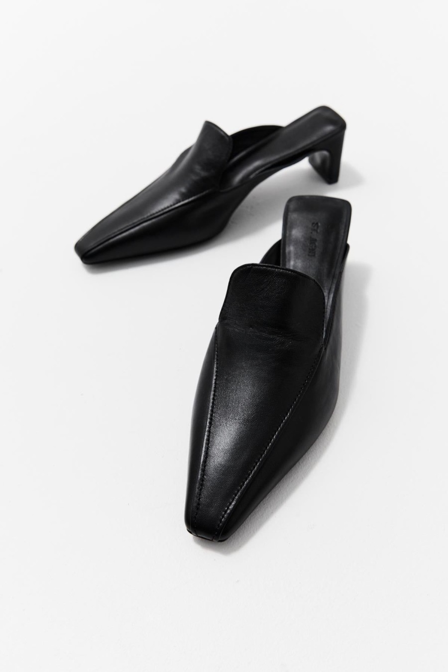 ST. AGNI Heeled Loafer - Black | Heels