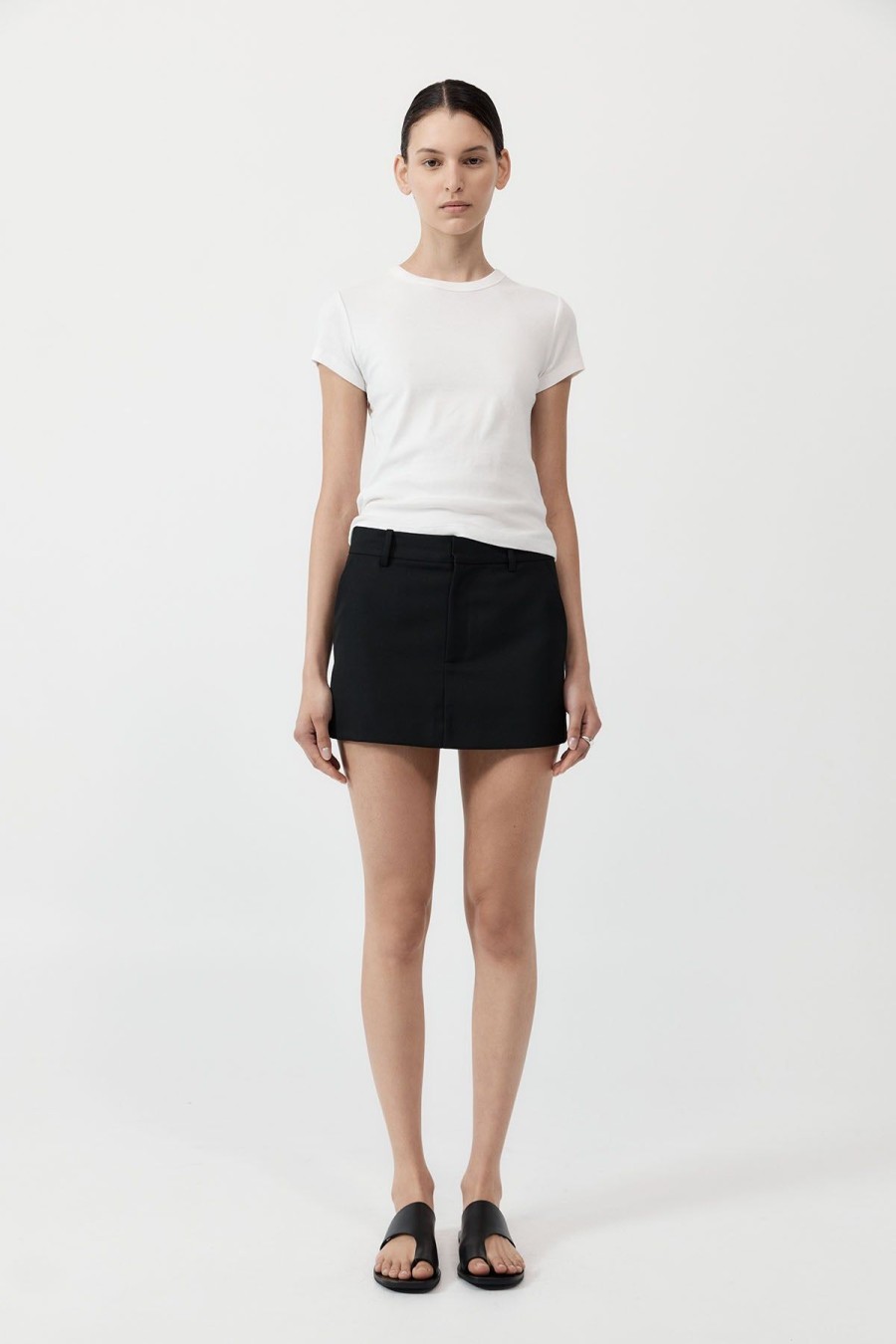 ST. AGNI Carter Mini Skirt - Black | Tailoring