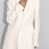 ST. AGNI Raw Edge Blazer - Ivory | Jackets