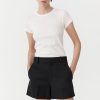 ST. AGNI Tailored Shorts - Black | Shorts