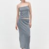 ST. AGNI Low Waist Knit Skirt - Grey Marle | Skirts