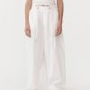 ST. AGNI Relaxed Drawstring Pants - White | Pants