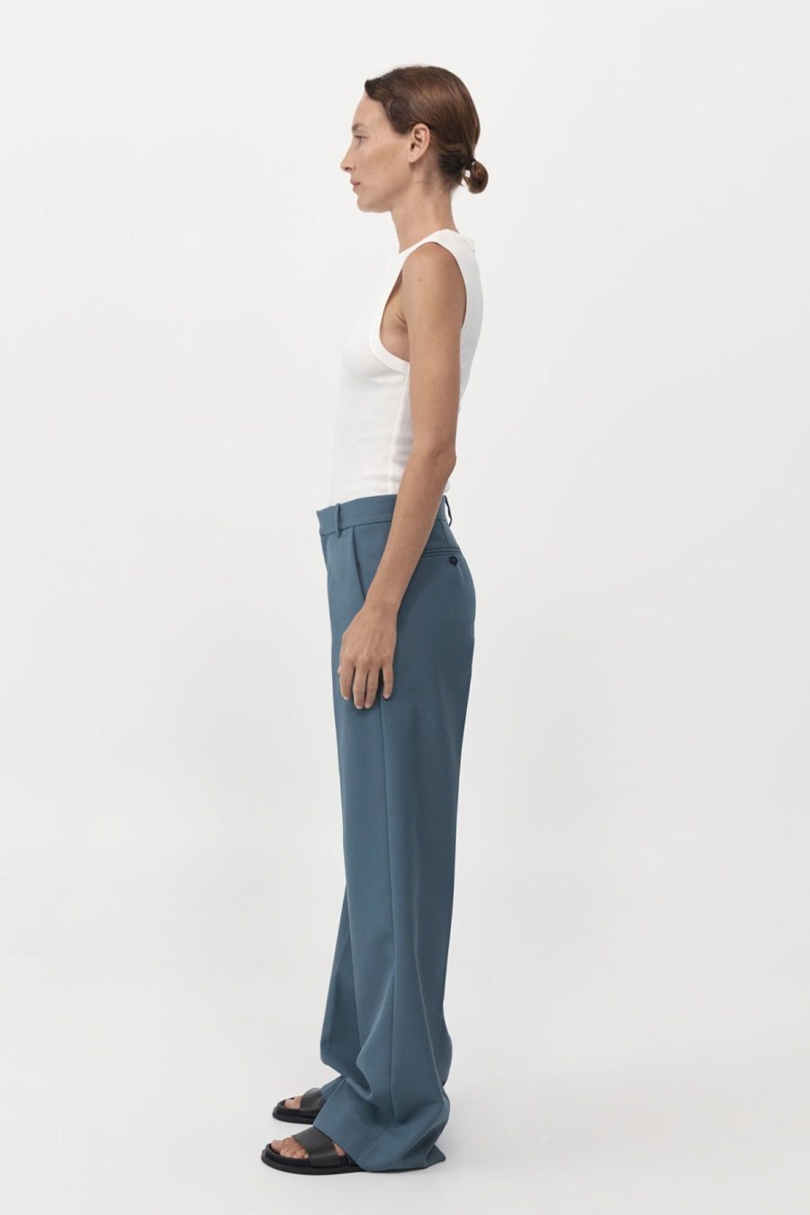 ST. AGNI Carter Trousers - Slate | Pants