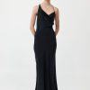 ST. AGNI Asymm Drape Maxi Dress - Washed Black | Dresses