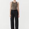 ST. AGNI Belted Pants - Black | Tailoring