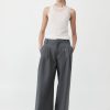 ST. AGNI Homme Pleat Pants - Pewter Grey | Tailoring