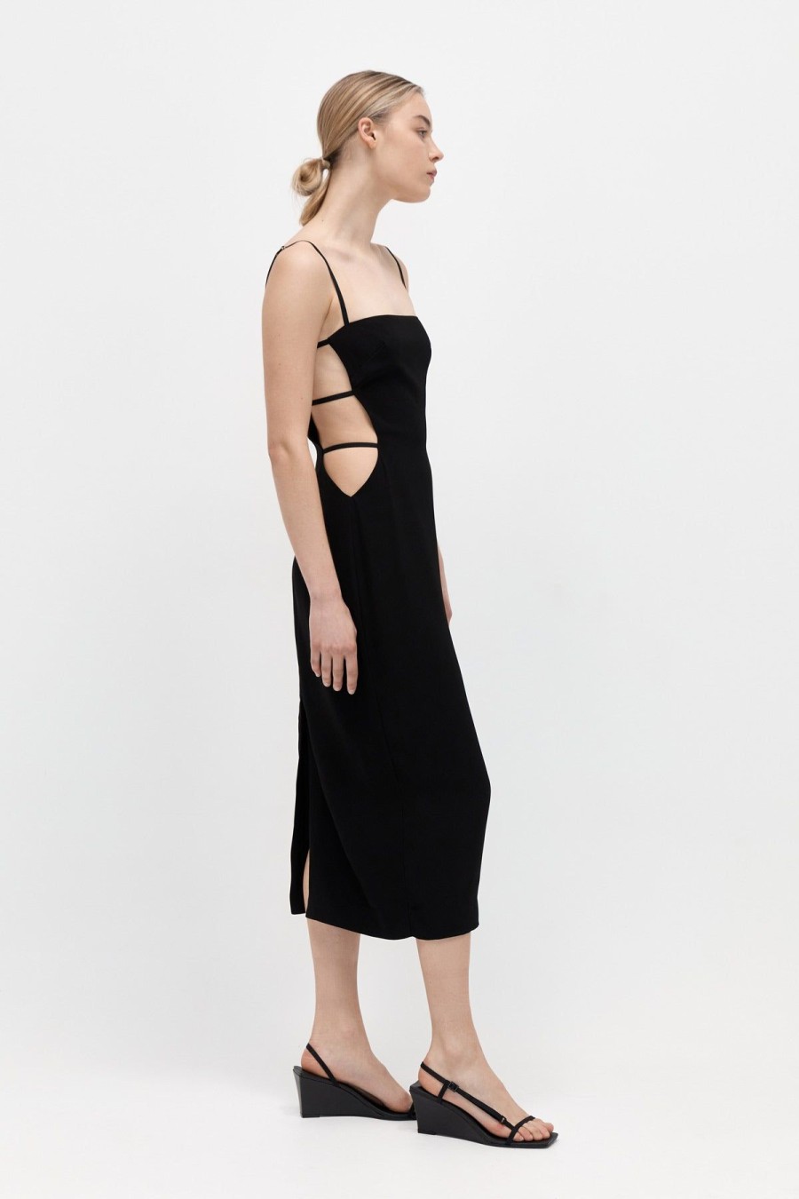 ST. AGNI Urbain Midi Dress - Black | Tailoring