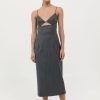 ST. AGNI Pinstripe Bra Dress - Stone Blue Stripe | Dresses