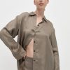 ST. AGNI Classic Shirt - Castor Grey | Tops