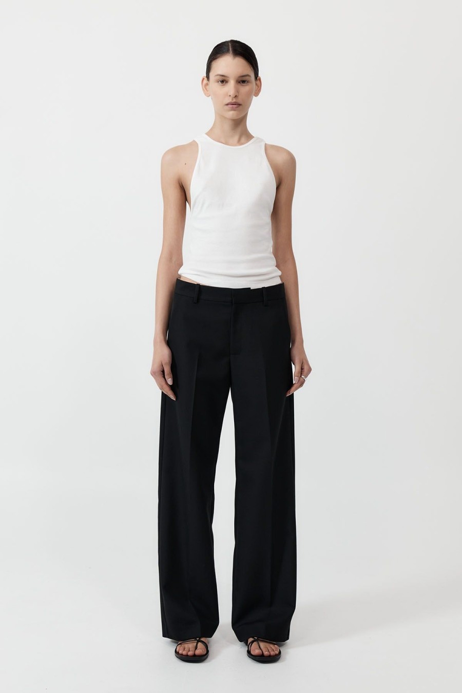 ST. AGNI Carter Trousers - Black | Tailoring