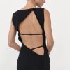 ST. AGNI Cut Out Midi Dress - Black | Dresses