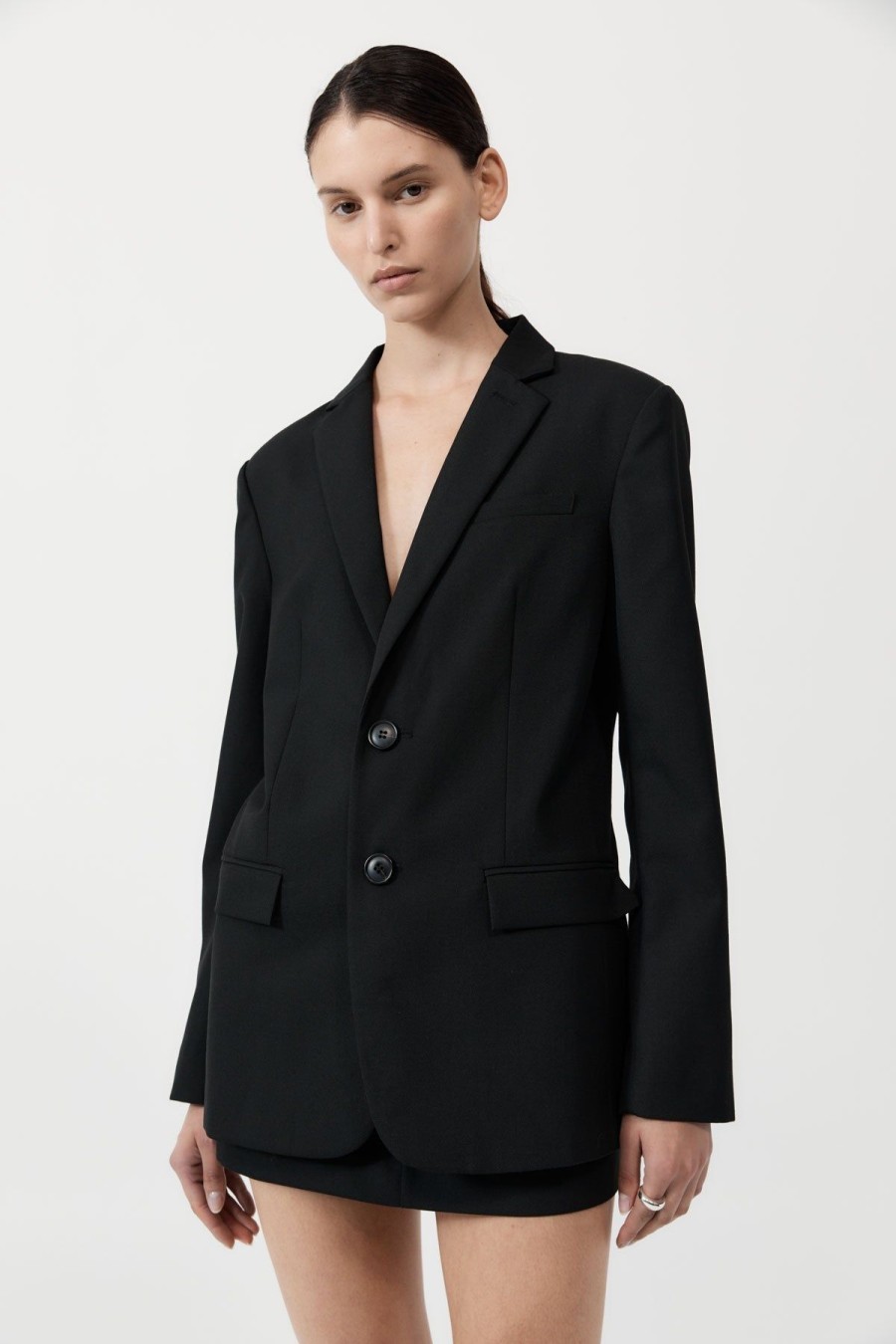 ST. AGNI Carter Blazer - Black | Tailoring