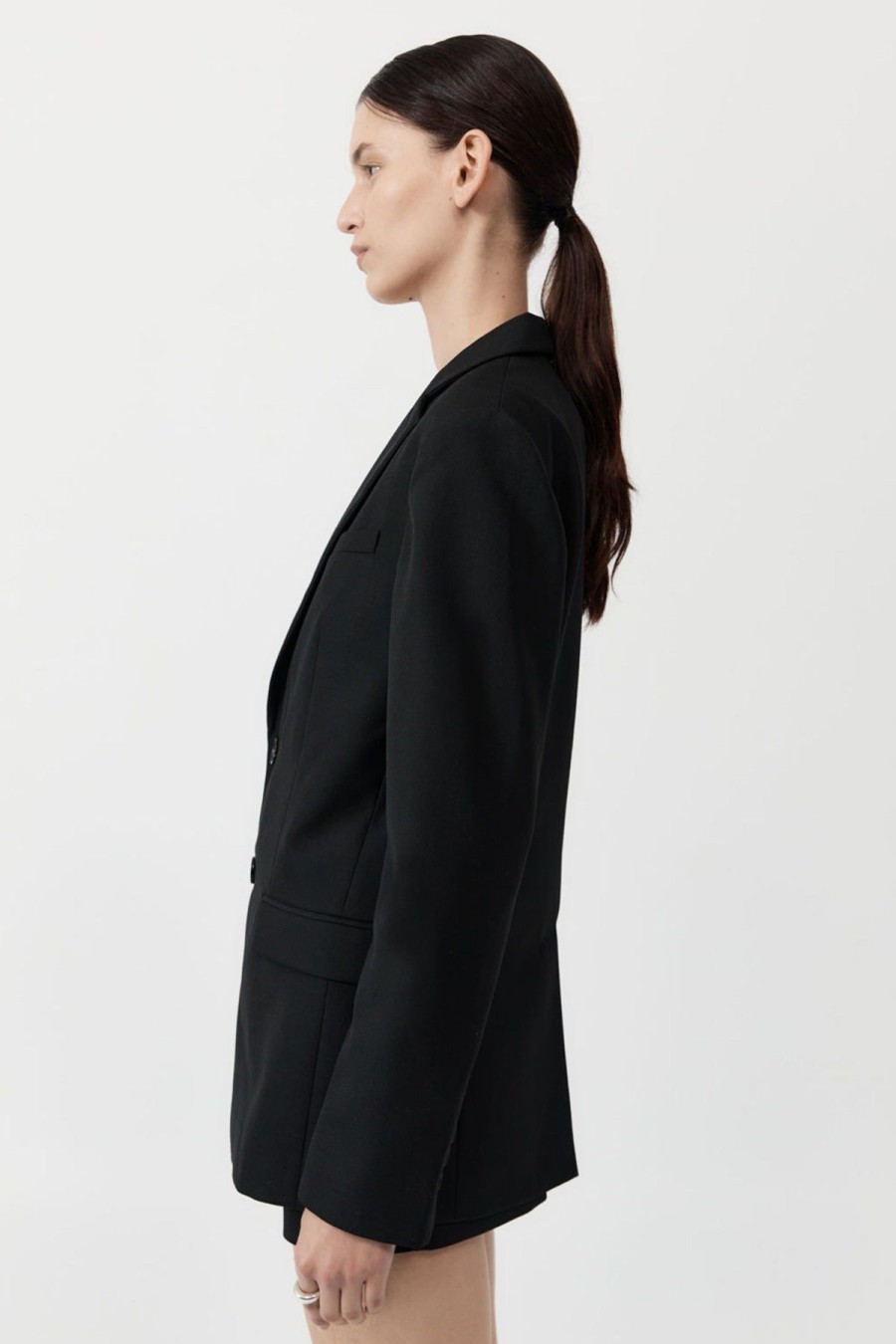 ST. AGNI Carter Blazer - Black | Tailoring